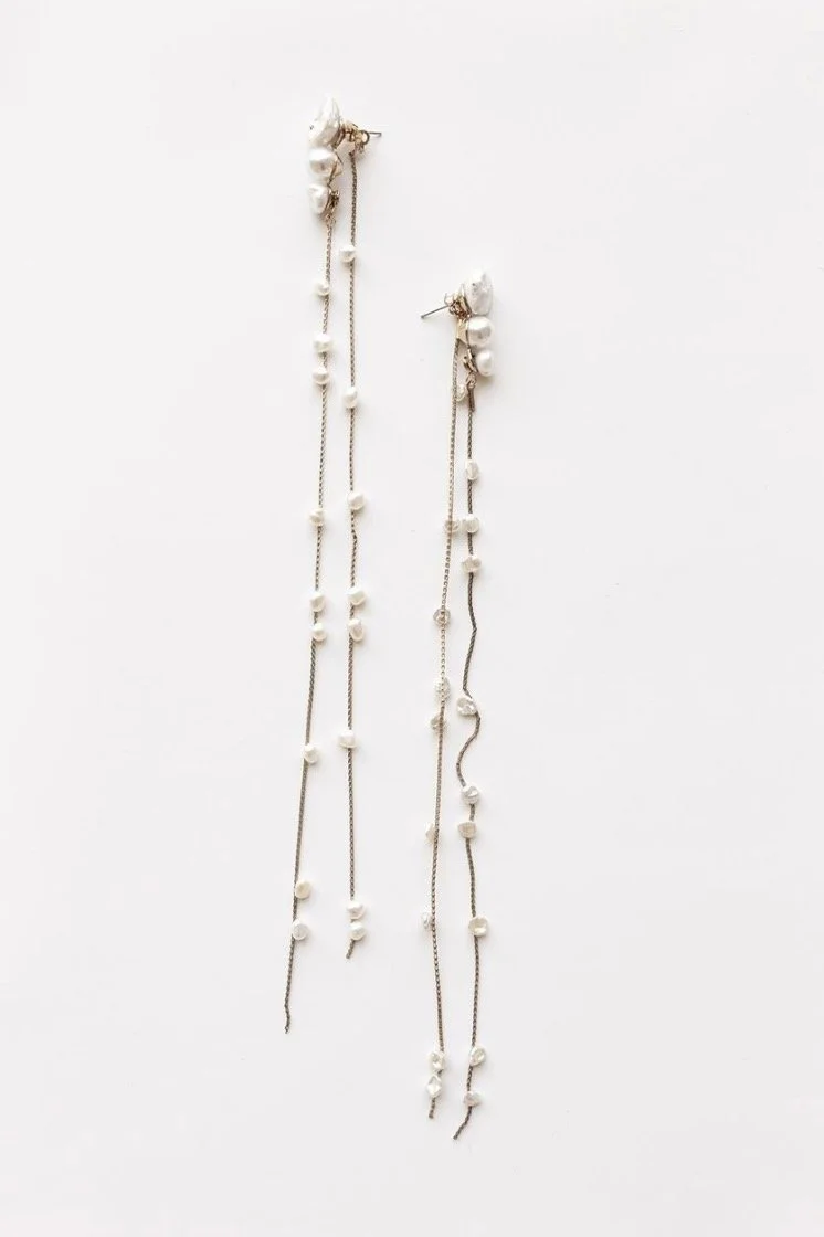 A.B. Ellie - Freshwater Pearl Earrings — MRS W A.B. Ellie - Freshwater Pearl Earrings — MRS W